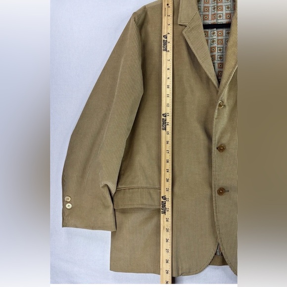Vintage Sears Perma Prest Corduroy Blazer Tan Brown Men’s Jacket No Size Tag - Picture 6 of 10